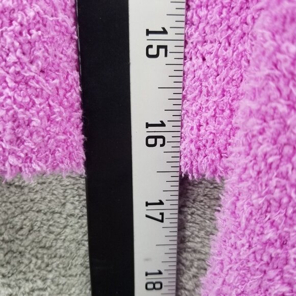 Womens Wild Fable Purple Crop Cardigan Fleece Sweater Button Front Polyester M - Picture 7 of 7